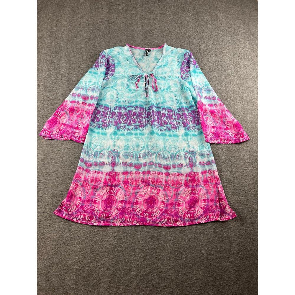 Portocruz Women's Long Sleeve Tie-Dye Dress Size Medium‎
